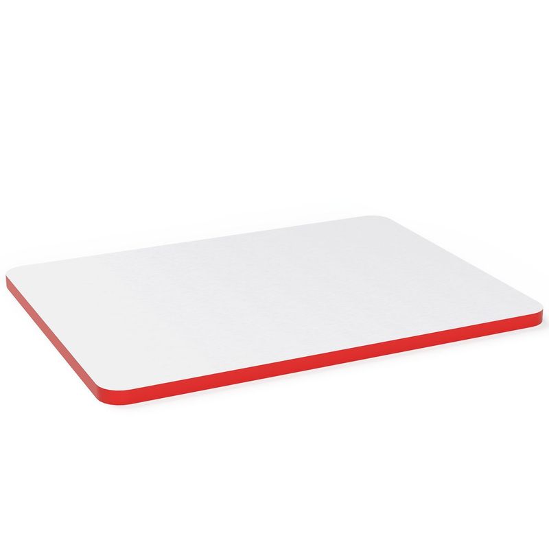 TAMPO RETANGULAR MDF BRANCO 18MM VERMELHO - MEU ESTOQUE GYN