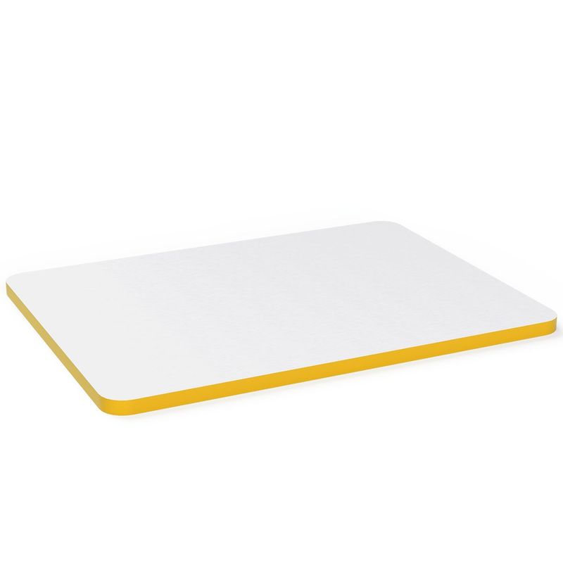 TAMPO RETANGULAR MDF BRANCO 18MM AMARELO - MEU ESTOQUE GYN