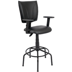 CADEIRA B-ONE COSTURADA BASE CAIXA ARANHA BRAÇO DIGITADOR SIX