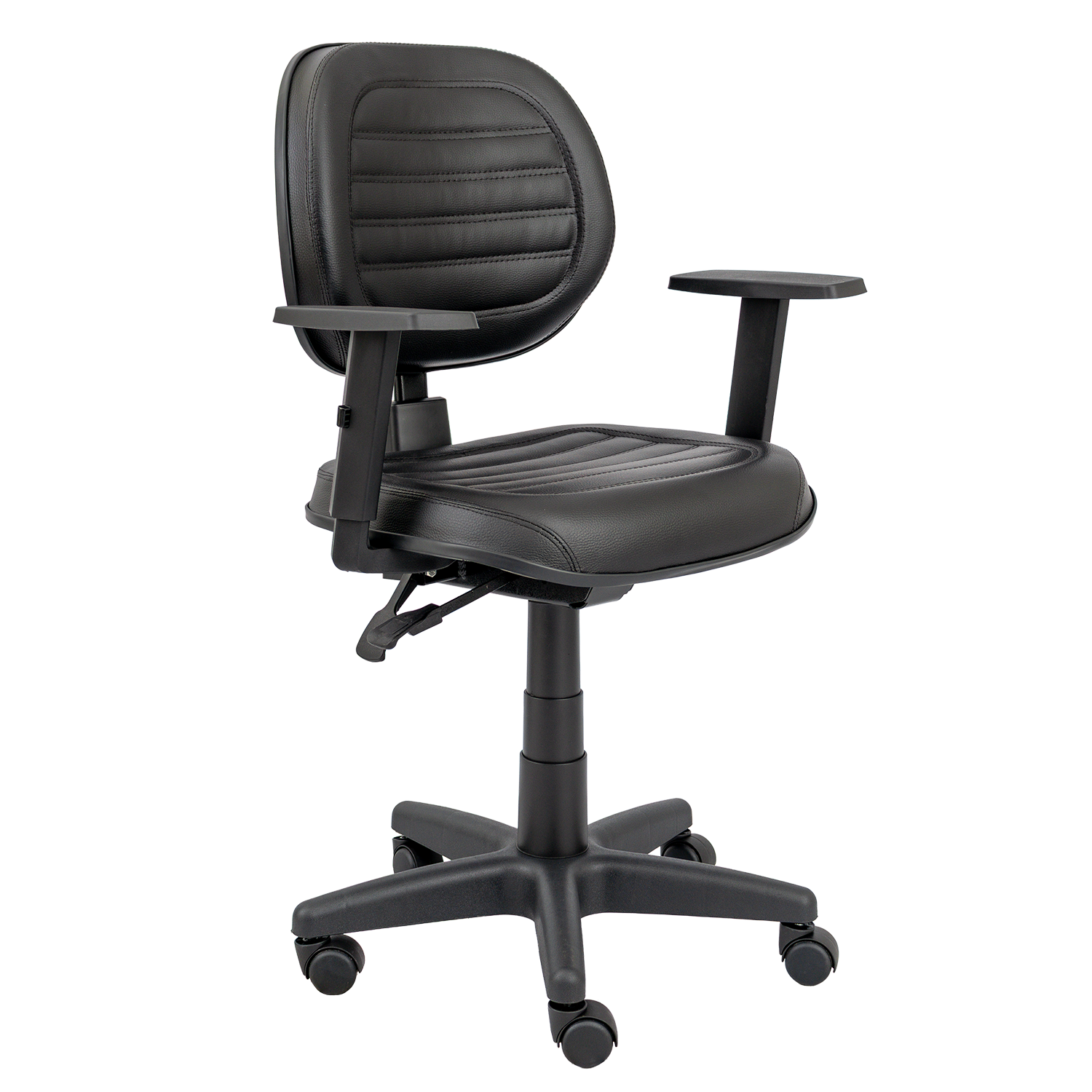 CADEIRA EXECUTIVA COSTURADA BASE BACK-SYSTEM RODIZIO PP BRAÇO DIGITADOR SIX