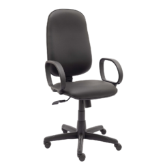 CADEIRA PRESIDENTE LISA BASE C/ RELAX RODÍZIO PP BRAÇO FIXO CORSA