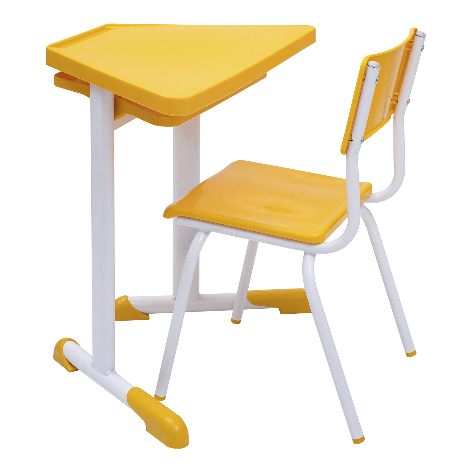 Conjunto Escolar Trapézio (06 Mesas e 06 Cadeiras + Mesa Central) – JUVENIL (06 a 10 ANOS) - Imagem 3