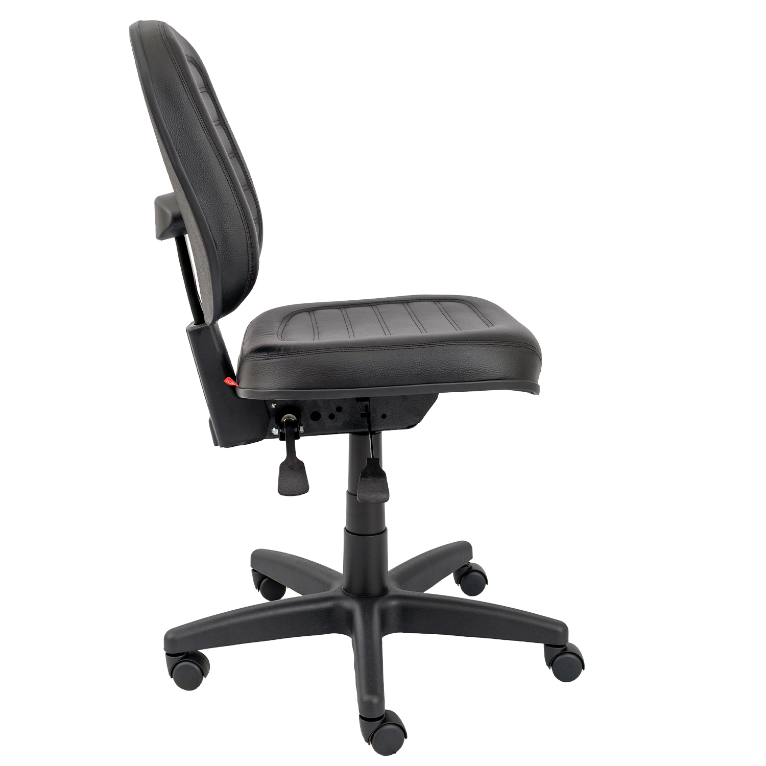 CADEIRA DIRETOR COSTURADA BASE BACK-SYSTEM RODÍZIO PP SEM BRAÇO - Imagem 2