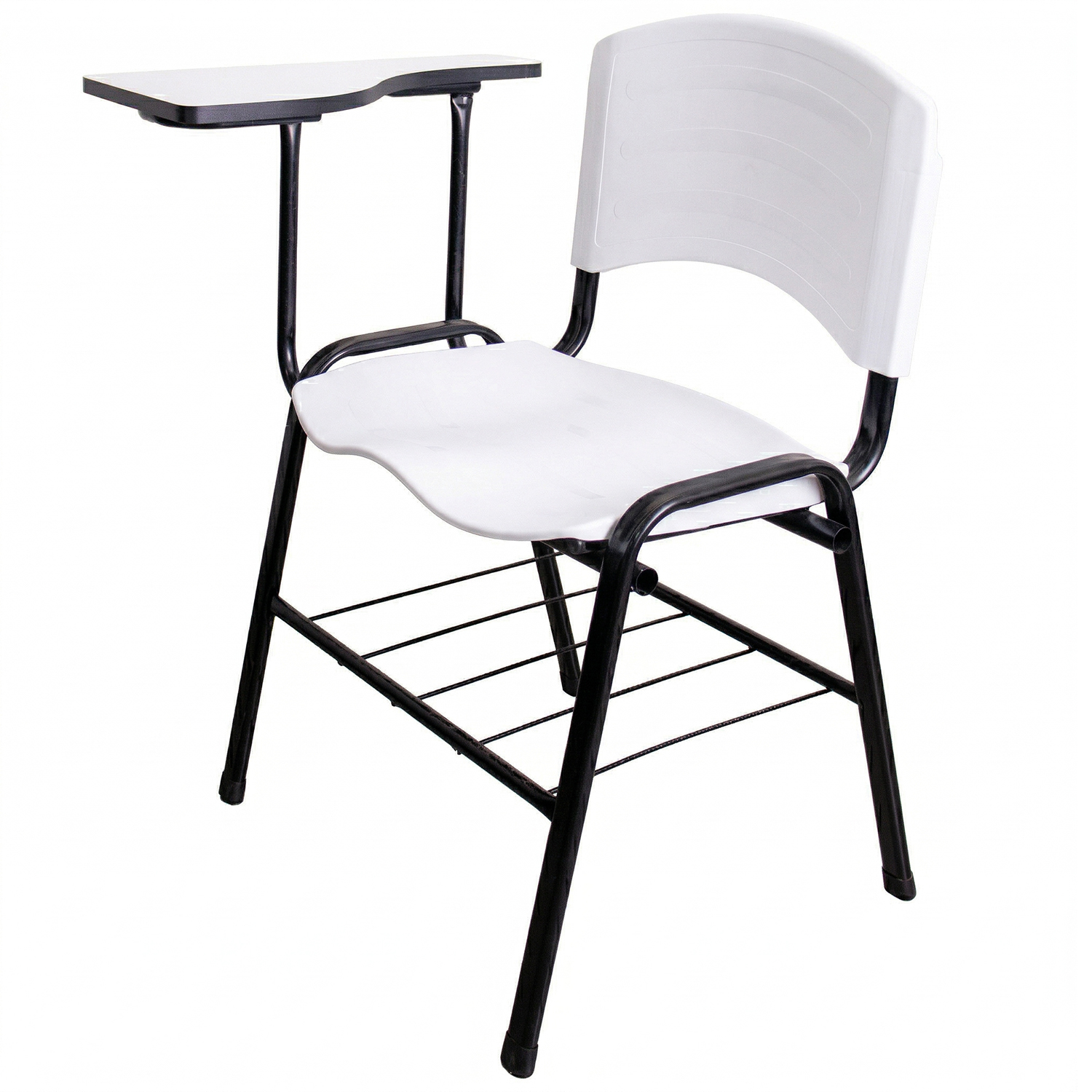 CADEIRA ERGOPLAST UNIVERSITÁRIA – DESTRO – PRANCHETA MDF – BRANCO - Imagem 7