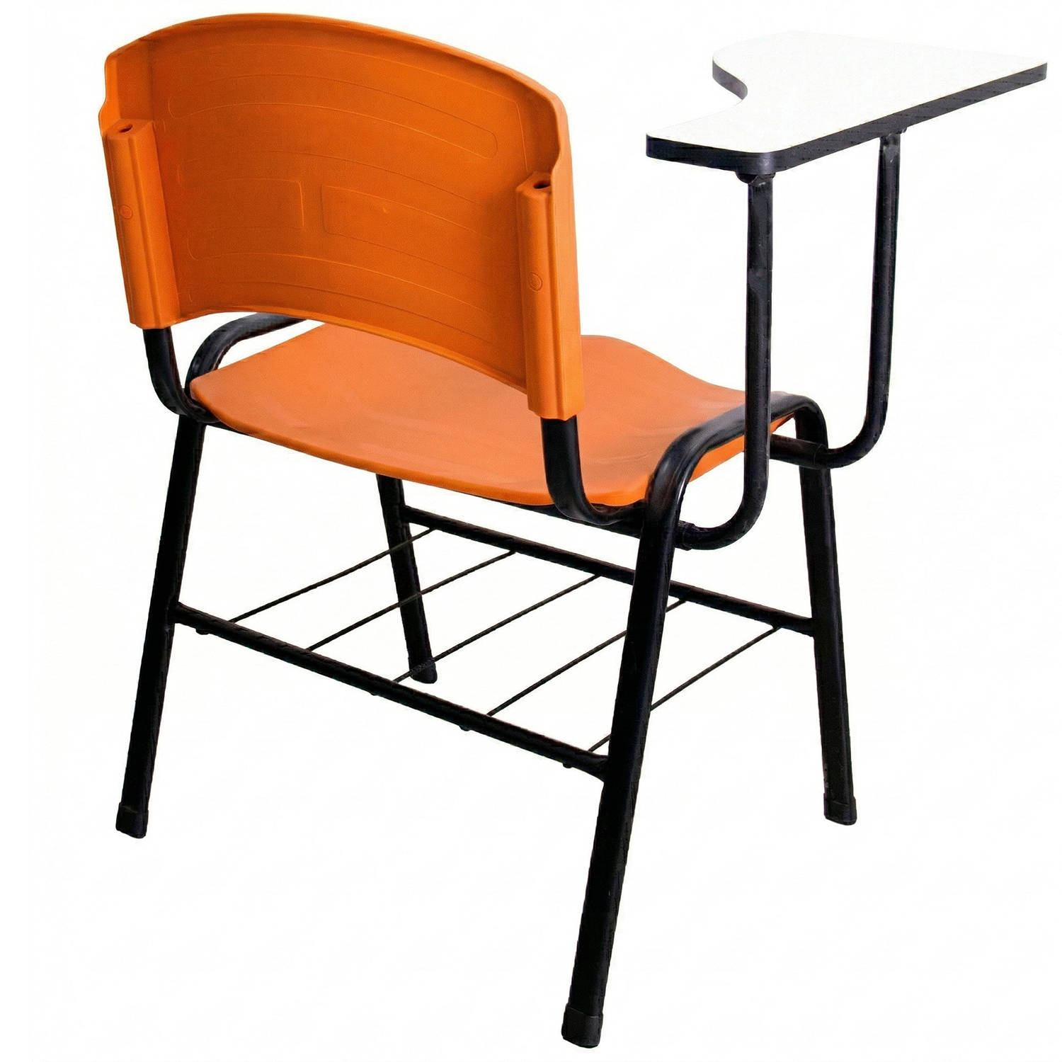 CADEIRA ERGOPLAST UNIVERSITÁRIA – DESTRO – PRANCHETA MDF – LARANJA - Imagem 3