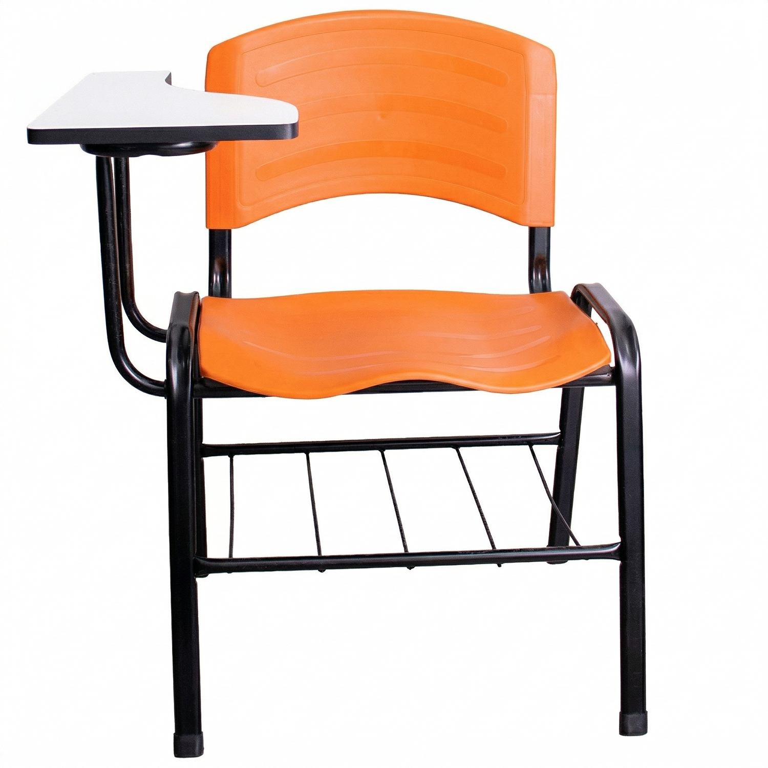 CADEIRA ERGOPLAST UNIVERSITÁRIA – DESTRO – PRANCHETA MDF – LARANJA - Imagem 8