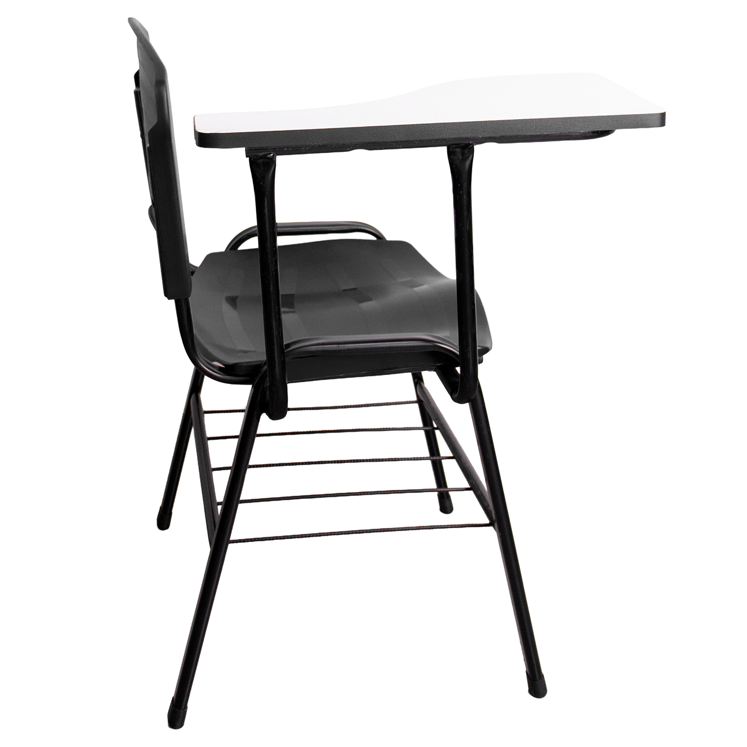 CADEIRA ERGOPLAST UNIVERSITÁRIA – DESTRO – PRANCHETA MDF – PRETO - Imagem 2