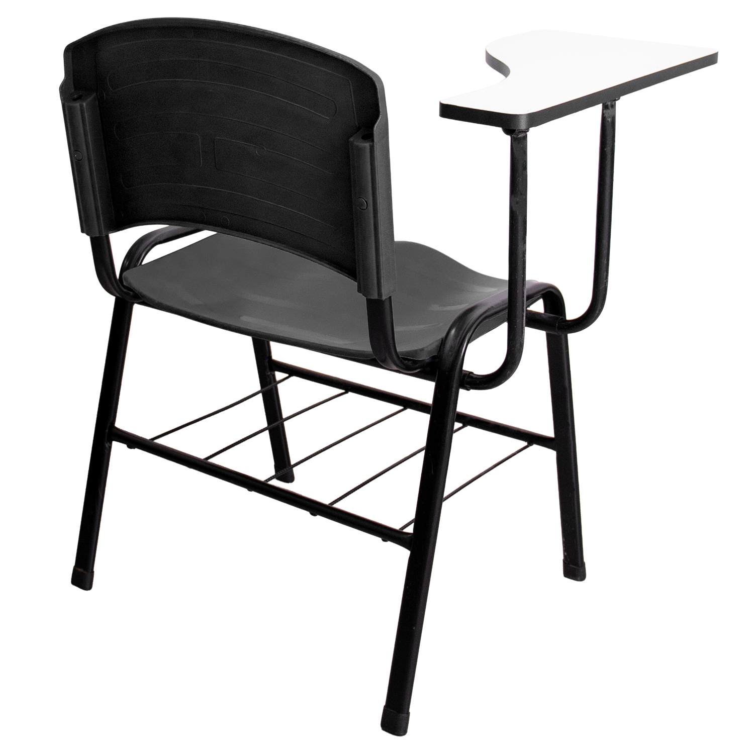 CADEIRA ERGOPLAST UNIVERSITÁRIA – DESTRO – PRANCHETA MDF – PRETO - Imagem 3