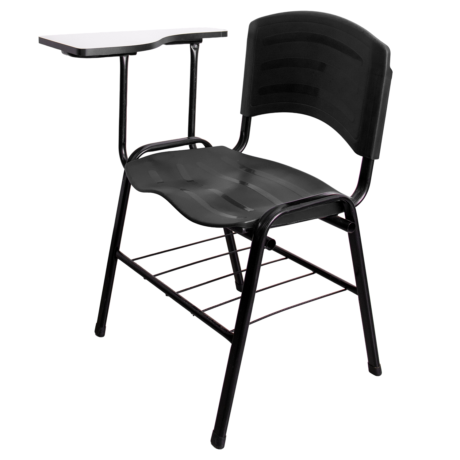 CADEIRA ERGOPLAST UNIVERSITÁRIA – DESTRO – PRANCHETA MDF – PRETO - Imagem 7
