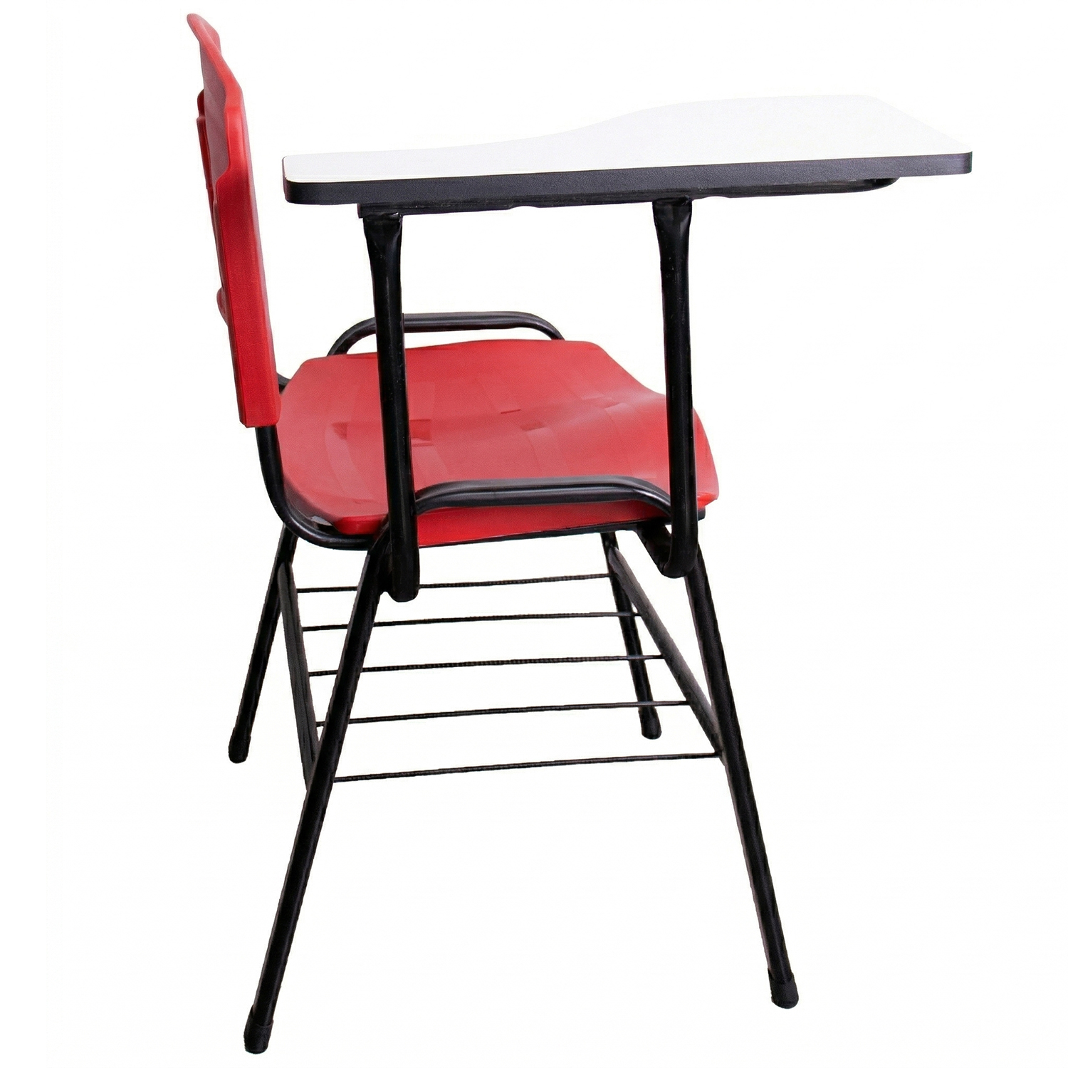 CADEIRA ERGOPLAST UNIVERSITÁRIA – DESTRO – PRANCHETA MDF – VERMELHO - Imagem 2