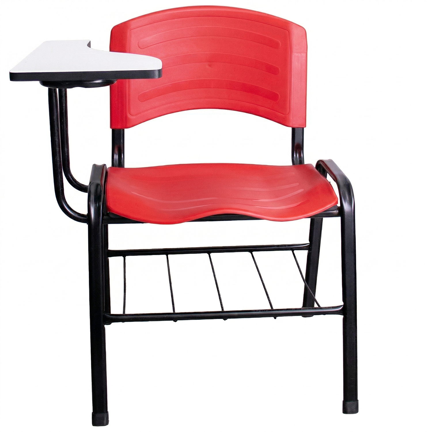 CADEIRA ERGOPLAST UNIVERSITÁRIA – DESTRO – PRANCHETA MDF – VERMELHO - Imagem 8