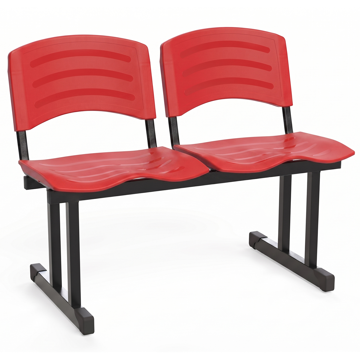LONGARINA ERGOPLAST - 02 LUGARES - VERMELHO