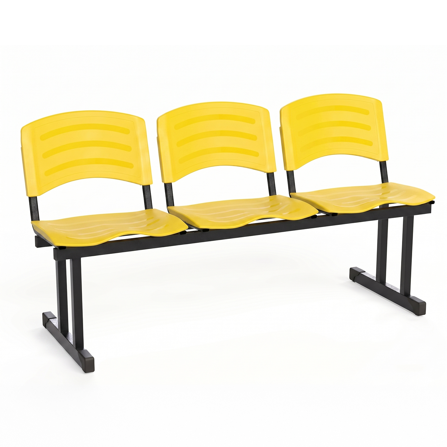 LONGARINA ERGOPLAST - 03 LUGARES - AMARELO