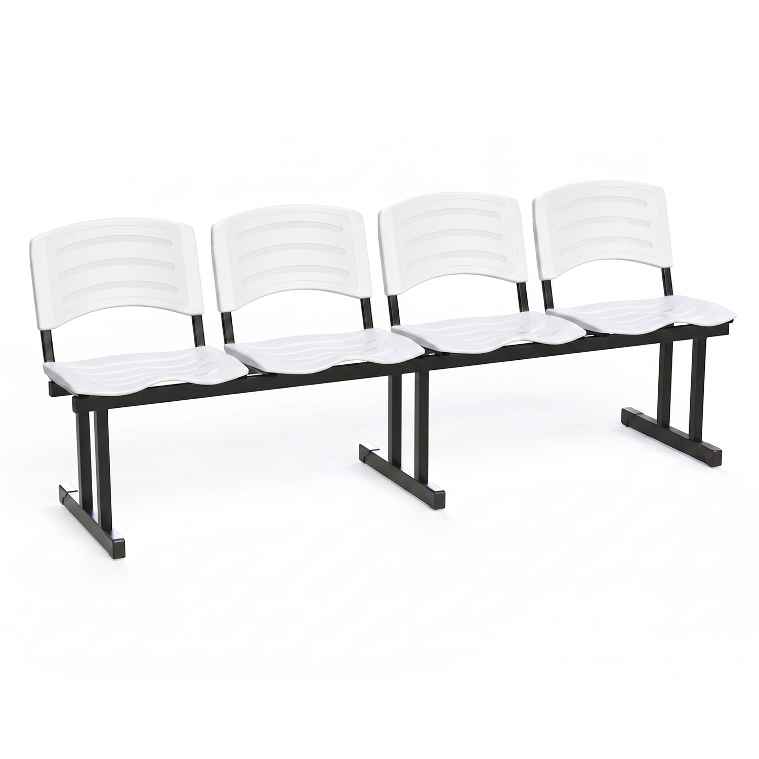 LONGARINA ERGOPLAST - 04 LUGARES - BRANCO