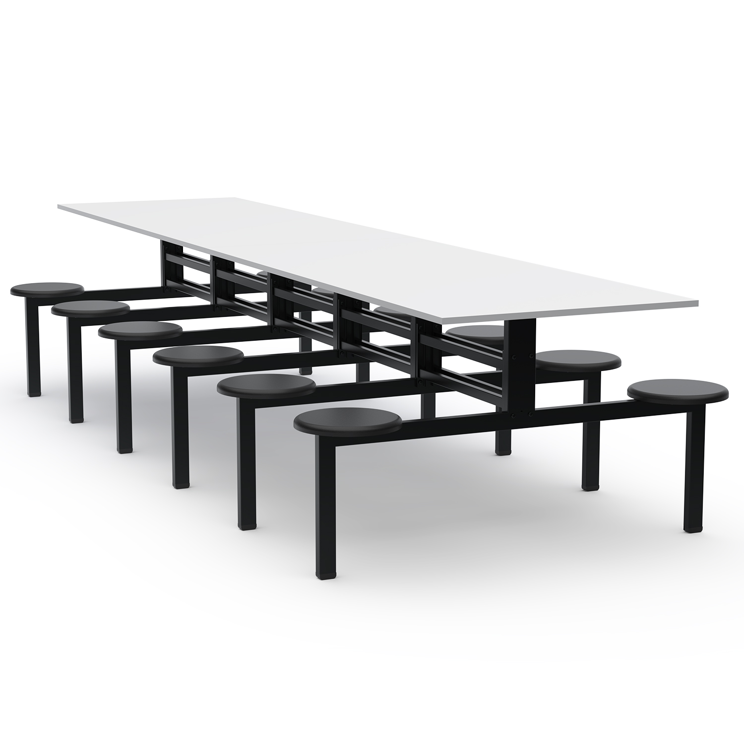 MESA REFEITÓRIO FIXO - TAMPO MDF - 12 LUGARES PP