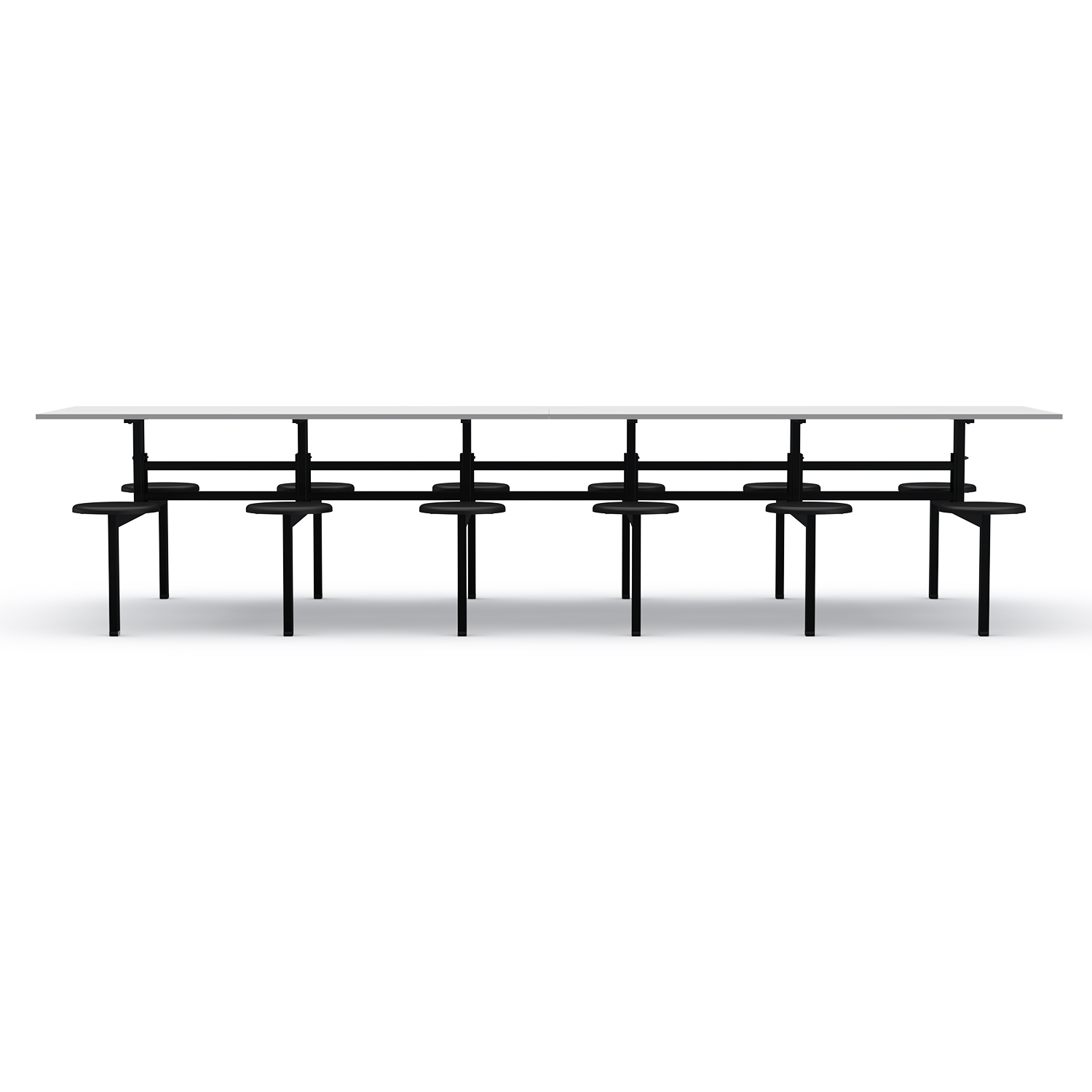 MESA REFEITÓRIO FIXO - TAMPO MDF - 12 LUGARES PP - Imagem 2