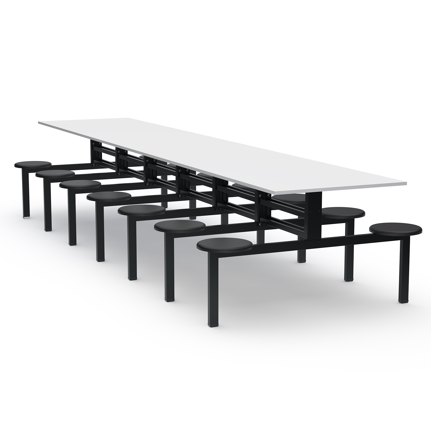 MESA REFEITÓRIO FIXO - TAMPO MDF - 14 LUGARES PP