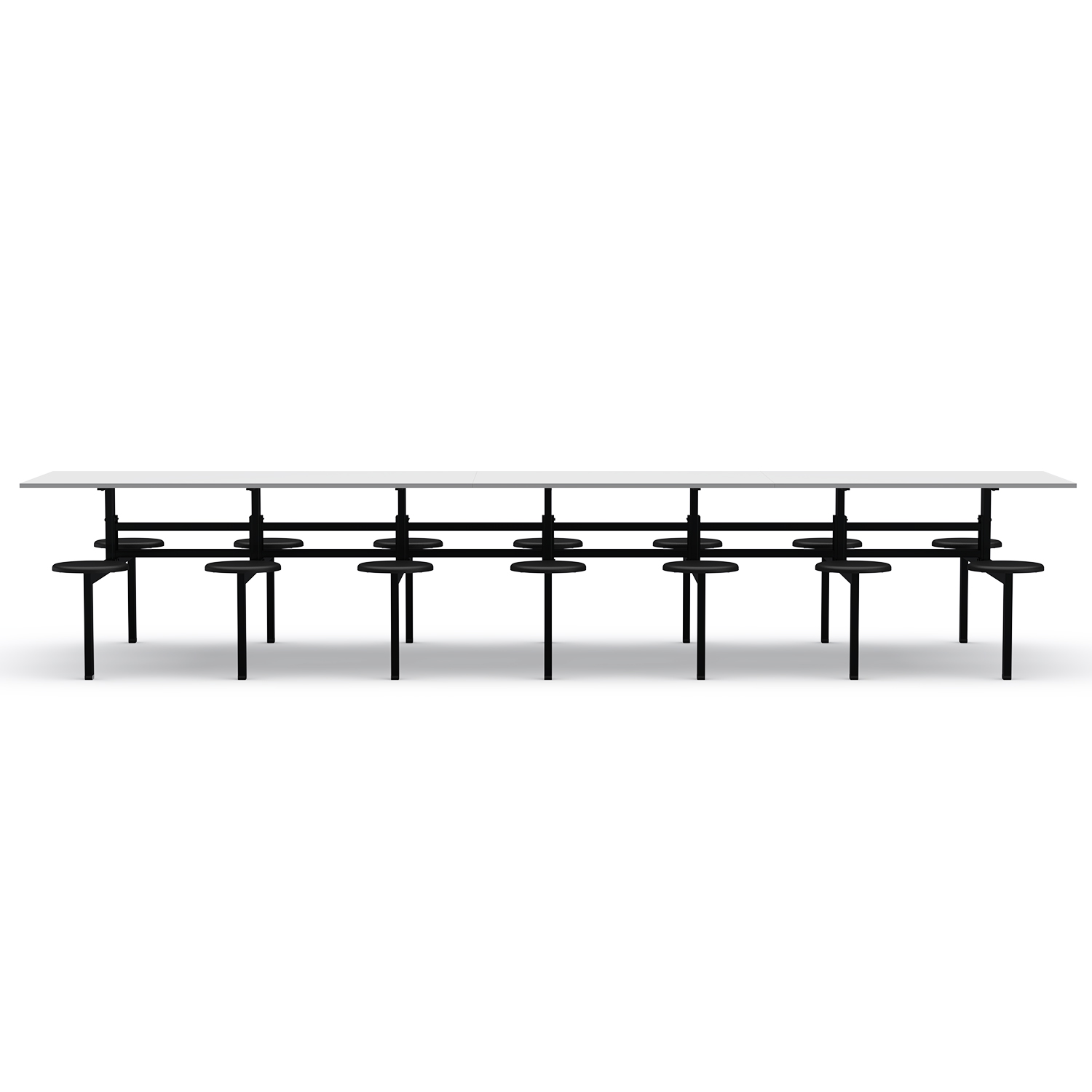 MESA REFEITÓRIO FIXO - TAMPO MDF - 14 LUGARES PP - Imagem 2